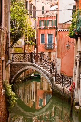 Фотообои мост через канал в Венеции