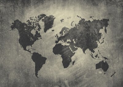 Фотообои для офиса Карта мира
