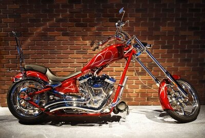 Фотообои Красный мотоцикл