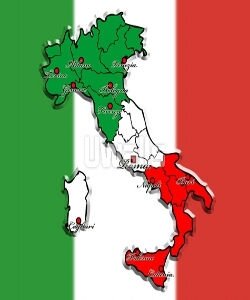 карта, Италия, география, флаг